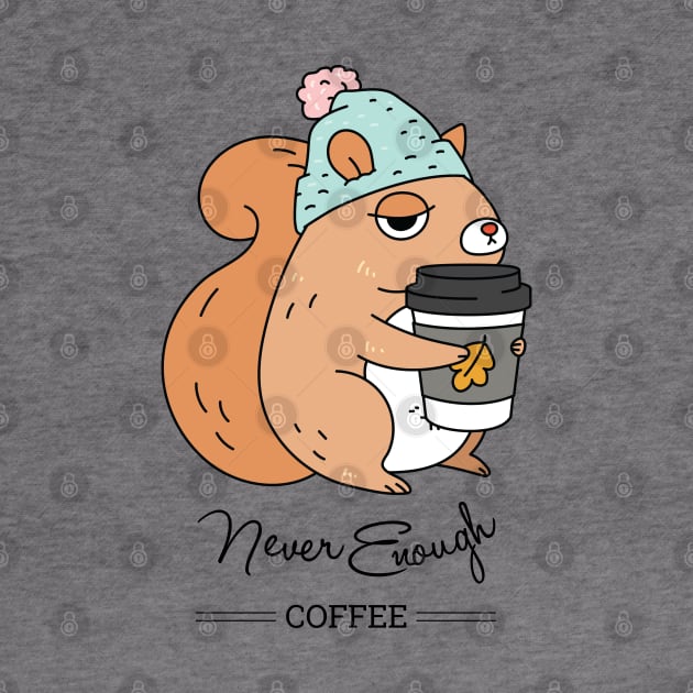 Coffee Addict Squirrel by Noristudio